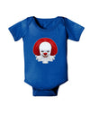 Scary Clown Face B - Halloween Baby Romper Bodysuit Dark-Baby Romper-TooLoud-Royal-Blue-06-Months-Davson Sales