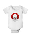 Scary Clown Face B - Halloween Baby Romper Bodysuit-Baby Romper-TooLoud-White-06-Months-Davson Sales