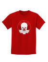 Scary Clown Face B - Halloween Childrens Dark T-Shirt-Childrens T-Shirt-TooLoud-Red-X-Small-Davson Sales