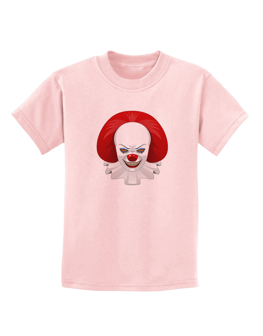 Scary Clown Face B - Halloween Childrens T-Shirt-Childrens T-Shirt-TooLoud-White-X-Small-Davson Sales