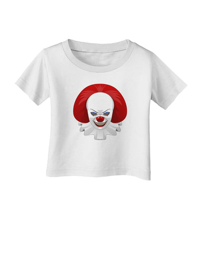 Scary Clown Face B - Halloween Infant T-Shirt-Infant T-Shirt-TooLoud-White-06-Months-Davson Sales