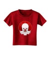 Scary Clown Face B - Halloween Toddler T-Shirt Dark-Toddler T-Shirt-TooLoud-Clover-Green-2T-Davson Sales