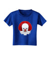 Scary Clown Face B - Halloween Toddler T-Shirt Dark-Toddler T-Shirt-TooLoud-Red-2T-Davson Sales