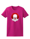 Scary Clown Face B - Halloween Womens Dark T-Shirt-Womens T-Shirt-TooLoud-Hot-Pink-Small-Davson Sales