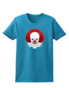 Scary Clown Face B - Halloween Womens Dark T-Shirt-Womens T-Shirt-TooLoud-Turquoise-X-Small-Davson Sales