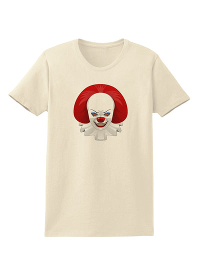 Scary Clown Face B - Halloween Womens T-Shirt-Womens T-Shirt-TooLoud-Natural-X-Small-Davson Sales