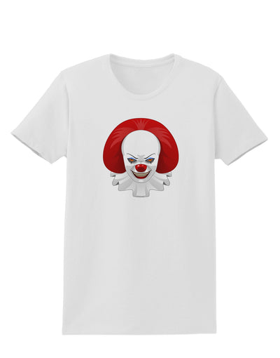 Scary Clown Face B - Halloween Womens T-Shirt-Womens T-Shirt-TooLoud-White-X-Small-Davson Sales