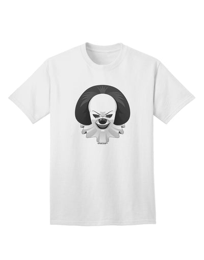 Scary Clown Grayscale Adult T-Shirt-Mens T-Shirt-TooLoud-White-Small-Davson Sales