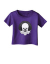 Scary Clown Grayscale Infant T-Shirt Dark-Infant T-Shirt-TooLoud-Purple-06-Months-Davson Sales