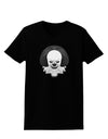 Scary Clown Grayscale Womens Dark T-Shirt-TooLoud-Black-X-Small-Davson Sales