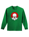 Scary Clown Watercolor Adult Long Sleeve Dark T-Shirt-TooLoud-Kelly-Green-Small-Davson Sales