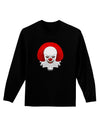 Scary Clown Watercolor Adult Long Sleeve Dark T-Shirt-TooLoud-Black-Small-Davson Sales