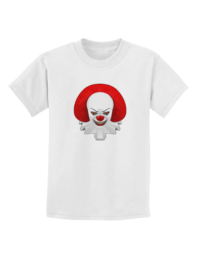 Scary Clown Watercolor Childrens T-Shirt-Childrens T-Shirt-TooLoud-White-X-Small-Davson Sales