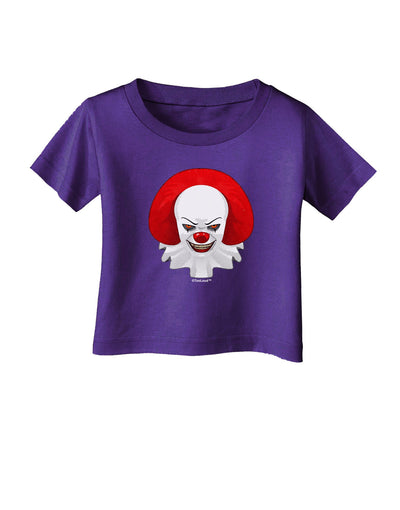 Scary Clown Watercolor Infant T-Shirt Dark-Infant T-Shirt-TooLoud-Purple-06-Months-Davson Sales