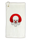 Scary Clown Watercolor Micro Terry Gromet Golf Towel 11&#x22;x19-Golf Towel-TooLoud-White-Davson Sales