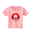 Scary Clown Watercolor Toddler T-Shirt-Toddler T-Shirt-TooLoud-Candy-Pink-2T-Davson Sales