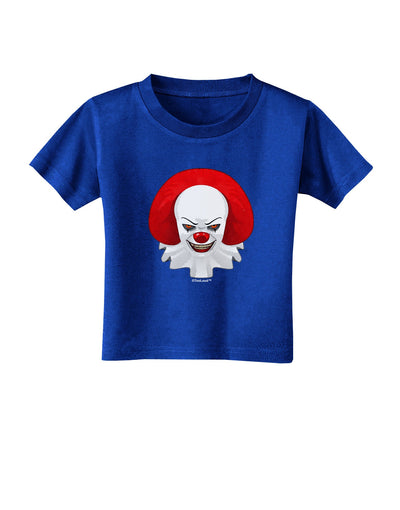 Scary Clown Watercolor Toddler T-Shirt Dark-Toddler T-Shirt-TooLoud-Royal-Blue-2T-Davson Sales