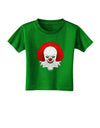 Scary Clown Watercolor Toddler T-Shirt Dark-Toddler T-Shirt-TooLoud-Clover-Green-2T-Davson Sales