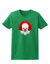 Scary Clown Watercolor Womens Dark T-Shirt-TooLoud-Kelly-Green-X-Small-Davson Sales