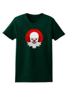 Scary Clown Watercolor Womens Dark T-Shirt-TooLoud-Forest-Green-Small-Davson Sales