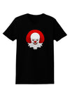 Scary Clown Watercolor Womens Dark T-Shirt-TooLoud-Black-X-Small-Davson Sales