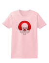 Scary Clown Watercolor Womens T-Shirt-Womens T-Shirt-TooLoud-PalePink-X-Small-Davson Sales