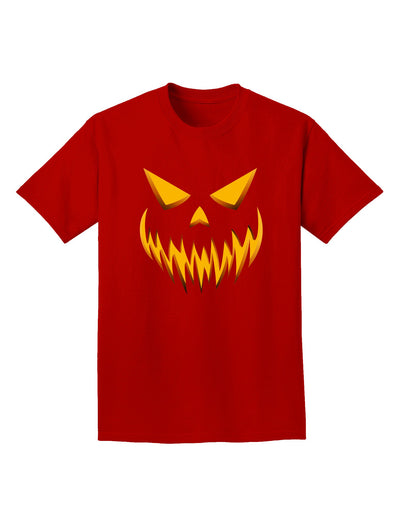 Scary Evil Jack O' Lantern Pumpkin Face Adult Dark T-Shirt-Mens T-Shirt-TooLoud-Red-Small-Davson Sales