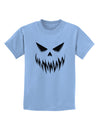 Scary Evil Jack O' Lantern Pumpkin Face Childrens T-Shirt-Childrens T-Shirt-TooLoud-Light-Blue-X-Small-Davson Sales