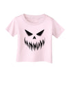 Scary Evil Jack O' Lantern Pumpkin Face Infant T-Shirt-Infant T-Shirt-TooLoud-Light-Pink-06-Months-Davson Sales