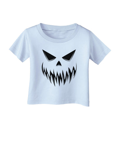 Scary Evil Jack O' Lantern Pumpkin Face Infant T-Shirt-Infant T-Shirt-TooLoud-Light-Blue-06-Months-Davson Sales