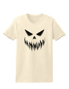 Scary Evil Jack O' Lantern Pumpkin Face Womens T-Shirt-Womens T-Shirt-TooLoud-Natural-X-Small-Davson Sales