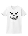 Scary Evil Jack O' Lantern Pumpkin Face Womens T-Shirt-Womens T-Shirt-TooLoud-White-X-Small-Davson Sales