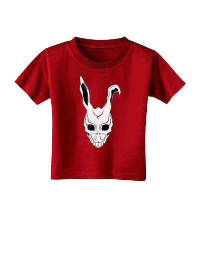 Scary Face Bunny White Toddler T-Shirt Dark-Toddler T-Shirt-TooLoud-Red-2T-Davson Sales