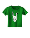 Scary Face Bunny White Toddler T-Shirt Dark-Toddler T-Shirt-TooLoud-Clover-Green-2T-Davson Sales