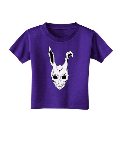 Scary Face Bunny White Toddler T-Shirt Dark-Toddler T-Shirt-TooLoud-Purple-2T-Davson Sales