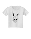 Scary Face Bunny White Toddler T-Shirt-Toddler T-Shirt-TooLoud-White-2T-Davson Sales