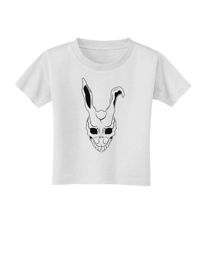 Scary Face Bunny White Toddler T-Shirt-Toddler T-Shirt-TooLoud-White-2T-Davson Sales