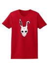 Scary Face Bunny White Womens Dark T-Shirt-TooLoud-Red-X-Small-Davson Sales