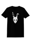 Scary Face Bunny White Womens Dark T-Shirt-TooLoud-Black-X-Small-Davson Sales
