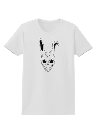 Scary Face Bunny White Womens T-Shirt-Womens T-Shirt-TooLoud-White-X-Small-Davson Sales