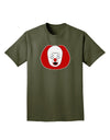 Scary Face Clown - Halloween Adult Dark T-Shirt-Mens T-Shirt-TooLoud-Military-Green-Small-Davson Sales