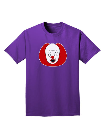 Scary Face Clown - Halloween Adult Dark T-Shirt-Mens T-Shirt-TooLoud-Purple-Small-Davson Sales