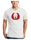 Scary Face Clown - Halloween Adult V-Neck T-shirt-Mens V-Neck T-Shirt-TooLoud-White-Small-Davson Sales