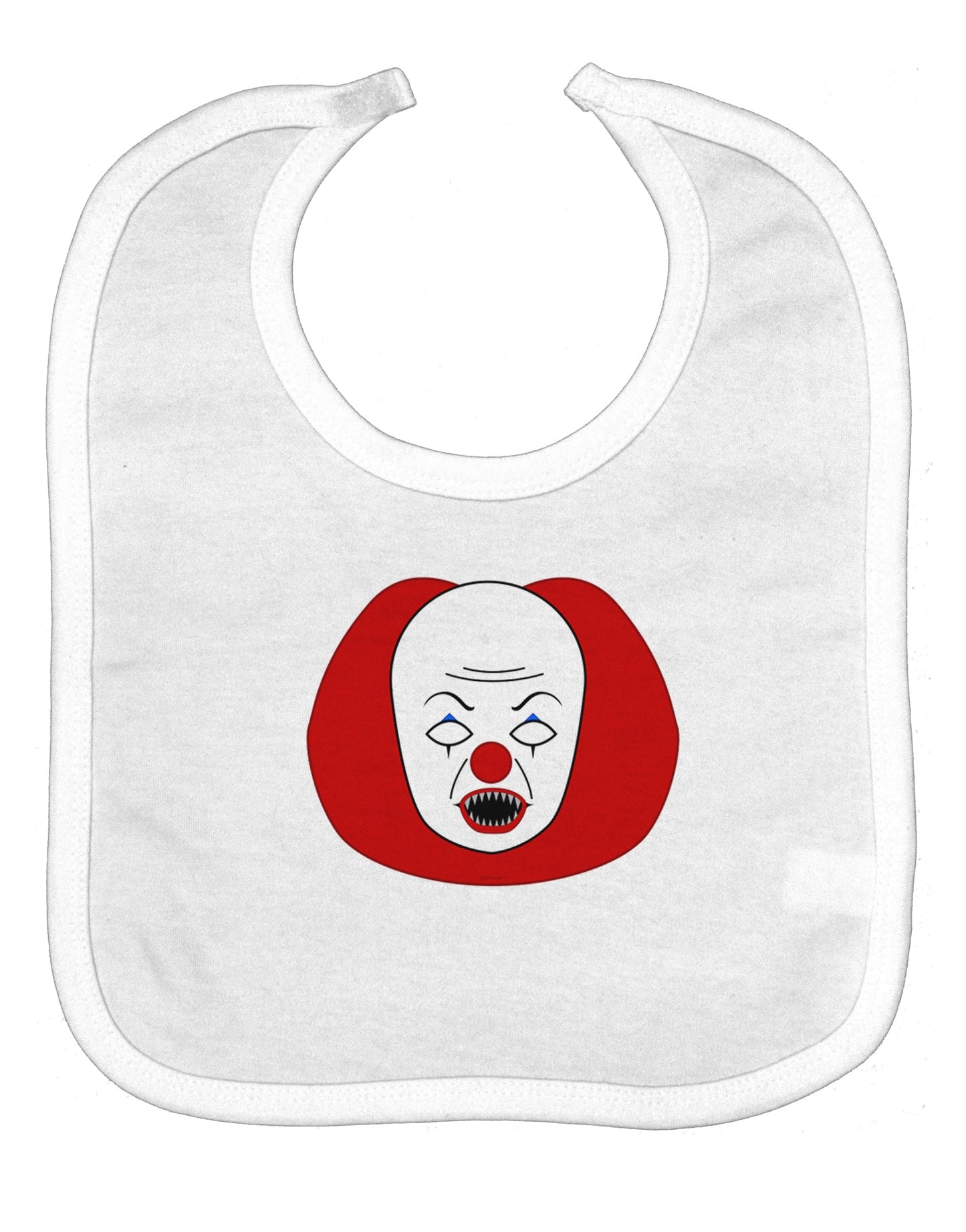 Scary Face Clown - Halloween Baby Bib