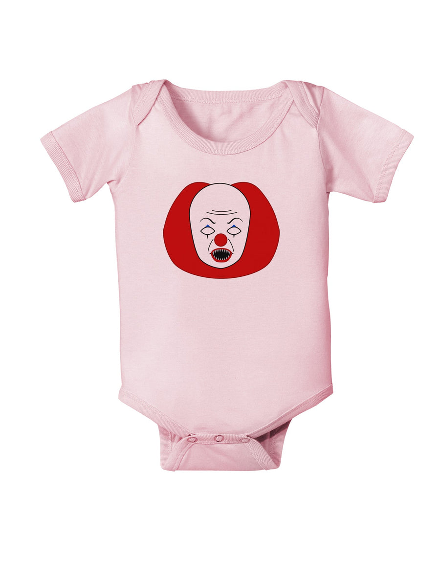 Scary Face Clown - Halloween Baby Romper Bodysuit-Baby Romper-TooLoud-White-06-Months-Davson Sales
