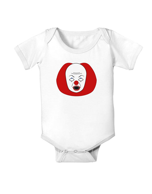 Scary Face Clown - Halloween Baby Romper Bodysuit-Baby Romper-TooLoud-White-06-Months-Davson Sales
