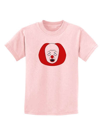 Scary Face Clown - Halloween Childrens T-Shirt-Childrens T-Shirt-TooLoud-PalePink-X-Small-Davson Sales