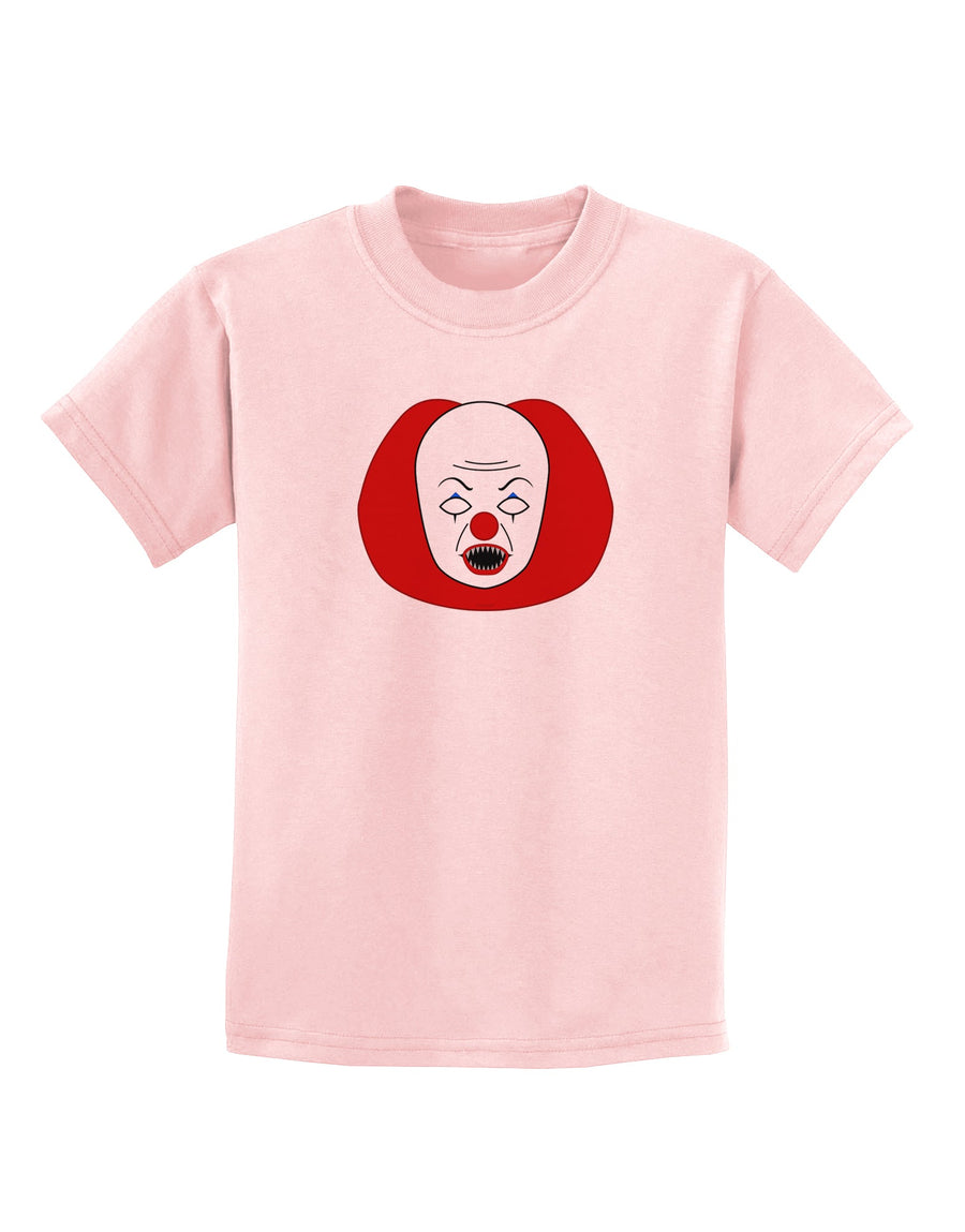 Scary Face Clown - Halloween Childrens T-Shirt-Childrens T-Shirt-TooLoud-White-X-Small-Davson Sales