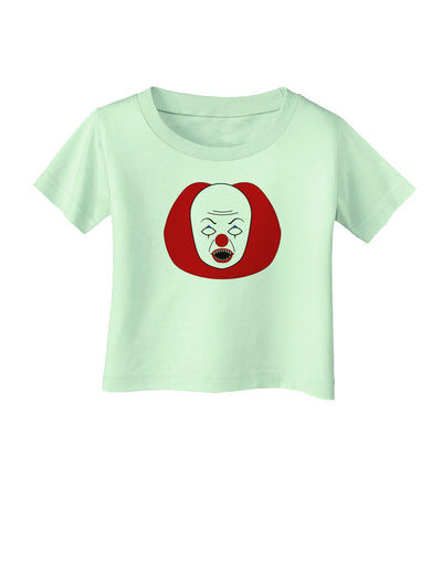 Scary Face Clown - Halloween Infant T-Shirt-Infant T-Shirt-TooLoud-Light-Green-06-Months-Davson Sales
