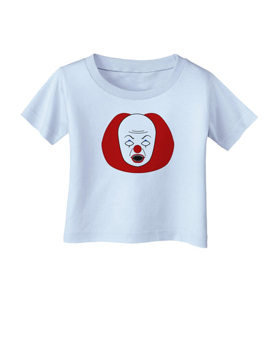 Scary Face Clown - Halloween Infant T-Shirt-Infant T-Shirt-TooLoud-Light-Blue-06-Months-Davson Sales